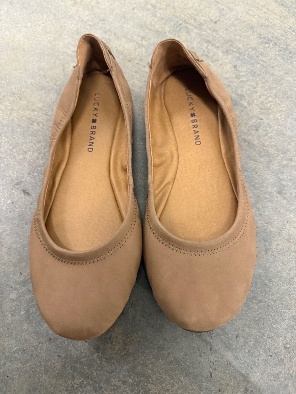 Lucky Brand Women's Tan Ballet Flats